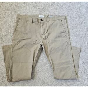 Goodfellow & Co Mens Every wear Pants Hennepin Chino 38X30, Khakis Slim Tan